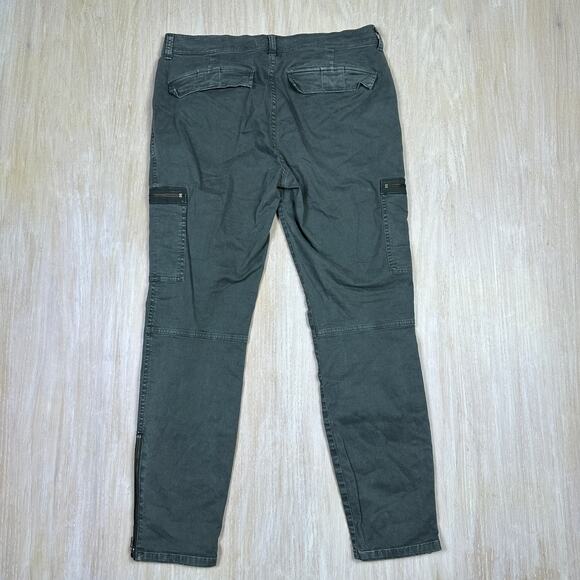 Madewell Army Green Cargo Skinny Ankle Utility Fatigue Pants Zip Pockets 30 - Picture 7 of 16